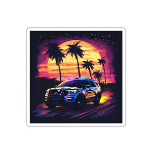 Patrol summer nights Die-Cut Stickers