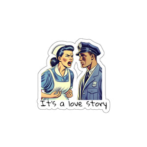 s a Love Story Die-Cut Sticker