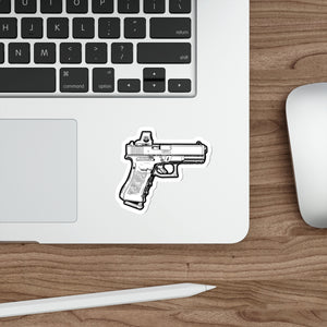 Die-Cut Pistol Sticker
