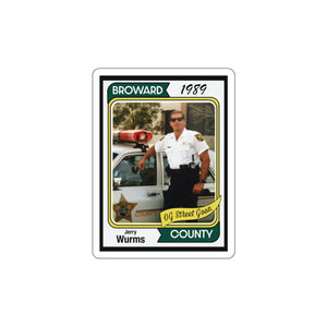 Worms Rookie Card Die-Cut Stickers
