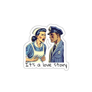 s a Love Story Die-Cut Sticker