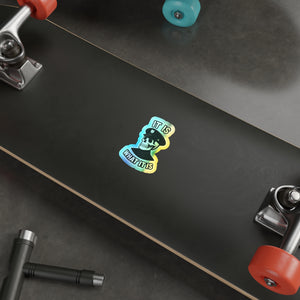 Skull Holographic Die-Cut Sticker