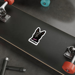 Stellen Black German Shepherd Die-Cut Sticker