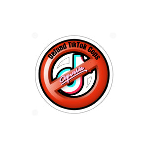Defund TikTok Cops Die-Cut Sticker