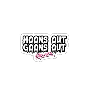 Moons Out Goons Out Die-Cut Sticker