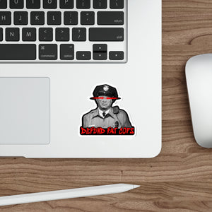 Defund Fat Cops Die-Cut Sticker