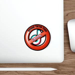 Defund TikTok Cops Die-Cut Sticker