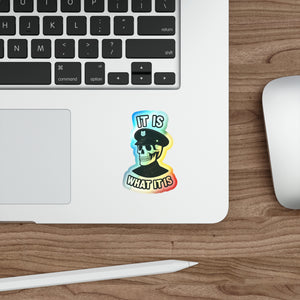 Skull Holographic Die-Cut Sticker