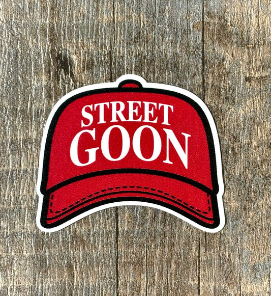 Street Goon maga hat vinyl sticker