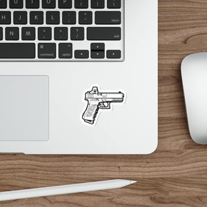 Die-Cut Pistol Sticker