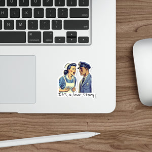 s a Love Story Die-Cut Sticker
