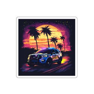 Patrol summer nights Die-Cut Stickers