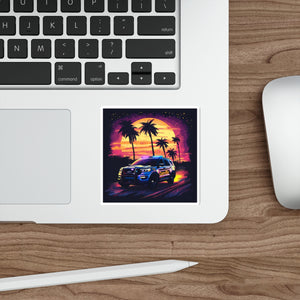 Patrol summer nights Die-Cut Stickers