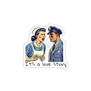 s a Love Story Die-Cut Sticker