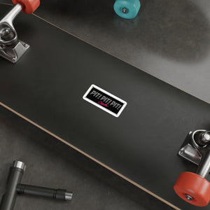 PIT! PIT! PIT! Die-Cut Sticker — Retro Copville Laptop Decal